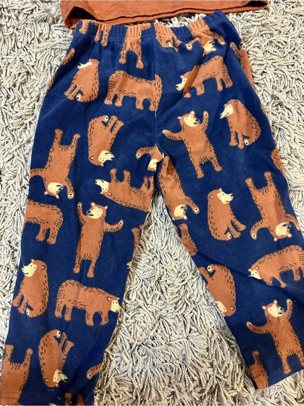 Carter's Brown & Navy Bear Pajama Set